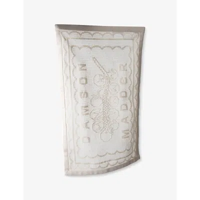 Damson Madder Ercu Nonna's House Fish And Tomato Cotton And Lace Pack Of Two Placements