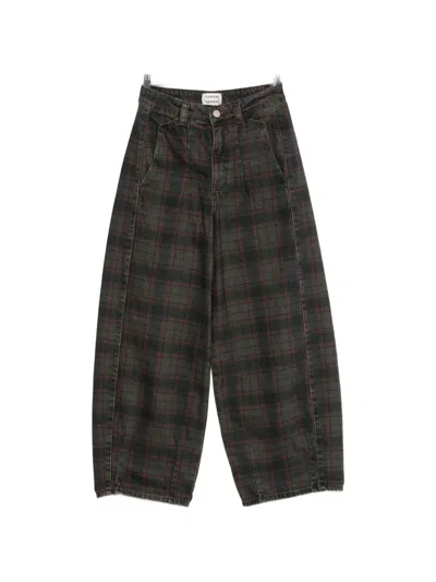 Damson Madder Erika Jeans Sirius Check In Gray