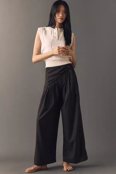 Damson Madder Fabia Wide-leg Trousers Pants In Brown