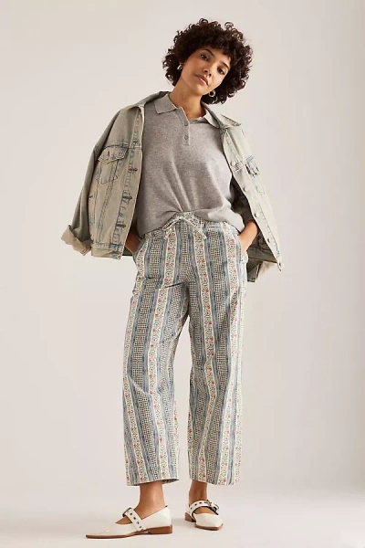 Damson Madder Felix Bow Laser Jeans In Blue