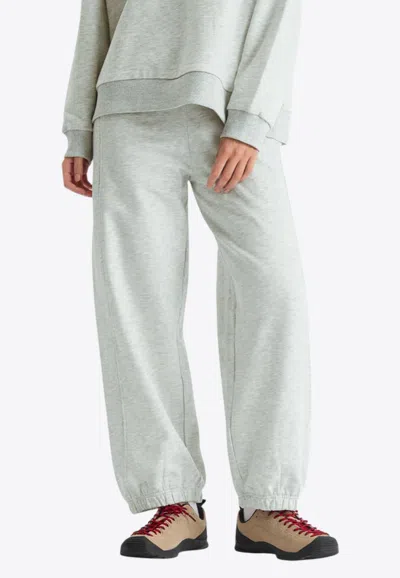 Damson Madder Felix Straight-leg Track Pants In Gray