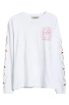 DAMSON MADDER DAMSON MADDER FRESH BREAD LONG SLEEVE ORGANIC COTTON GRAPHIC T-SHIRT