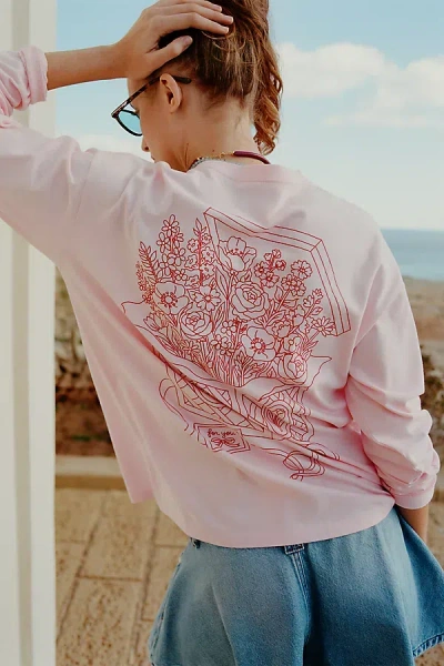 Damson Madder Freshly Picked Long-sleeve Shirt Top In Pink