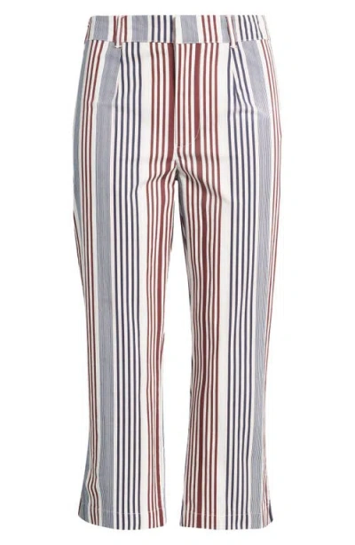 Damson Madder Gaia Stretch Organic Cotton Capri Pants In Multi