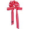 Damson Madder Garter Bun Wrap Scrunchie In Red