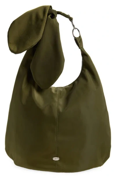 Damson Madder Gene Oversized Hobo Bag In Olive