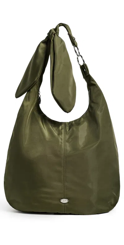 Damson Madder Gene Oversized Nylon Bag Olive