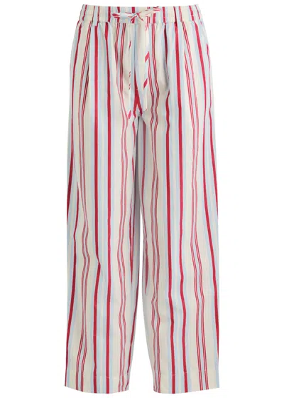 DAMSON MADDER DAMSON MADDER GEORGIA STRIPED COTTON TROUSERS