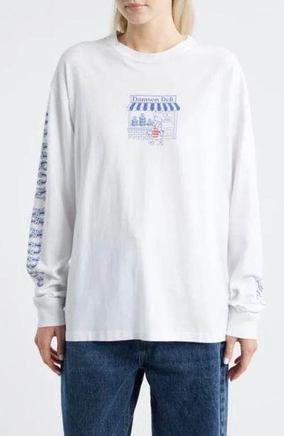 Damson Madder Graphic Deli Organic Cotton Top In Multi