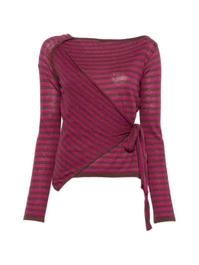 Damson Madder Hannie Long-sleeve T-shirt In Brown