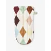 Damson Madder Harlequin-pattern Single Cotton Oven Glove In Multi