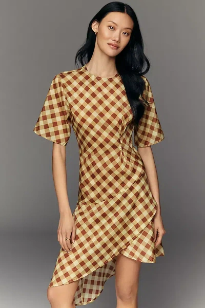 Damson Madder Harmony Midi Dress In Brown