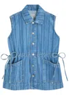 Damson Madder Hera Oversized Denim Gilet Jacket