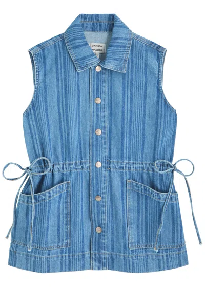 DAMSON MADDER DAMSON MADDER HERA STRIPED DENIM GILET