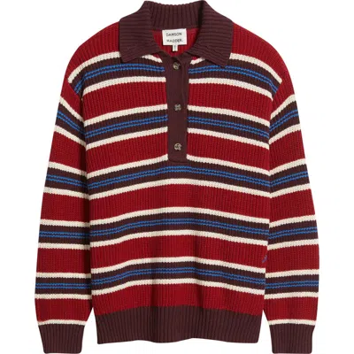 Damson Madder Ilona Stripe Organic Cotton Sweater
