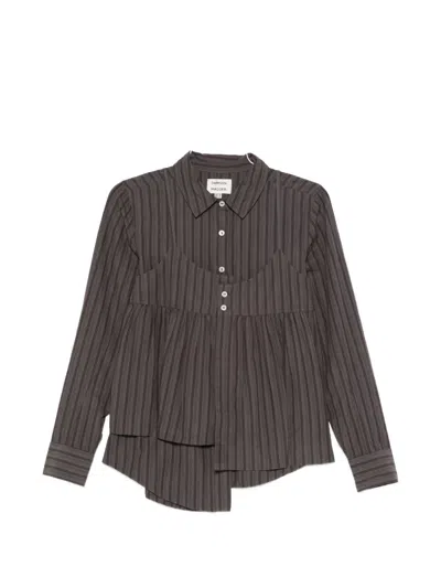 Damson Madder Indie Double-layer Shirt In Gray