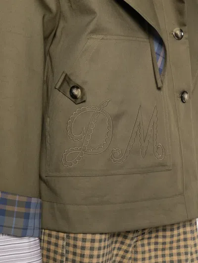Damson Madder Jerry Trench Coat In Green