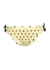 Damson Madder Jezebel Shirred Bow Bikini Bottom Butter Spot In Yellow