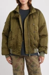 Damson Madder Joanie Bomber Jacket In Green