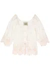 DAMSON MADDER LANA BRODERIE ANGLAISE COTTON BLOUSE