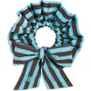 Damson Madder Large Garter Bun Wrap Scrunchie In Multi