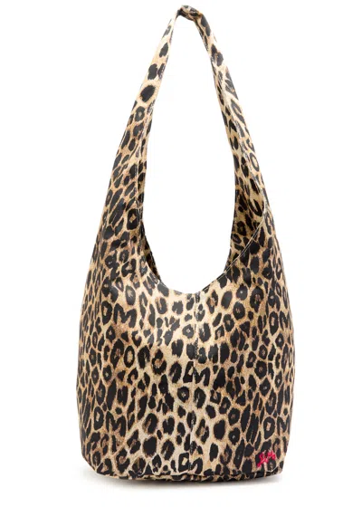 Damson Madder Leopard-print Cotton Cross-body Sling Bag