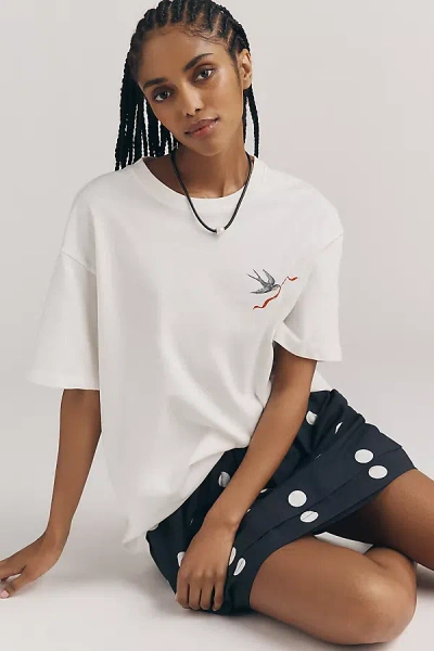 Damson Madder Letter Shirt Top In White