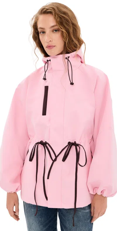 Damson Madder Liu Raincoat Pink In Animal Print