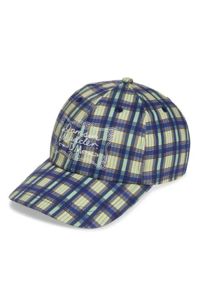 Damson Madder Logo Embroidered Baseball Cap In Multi