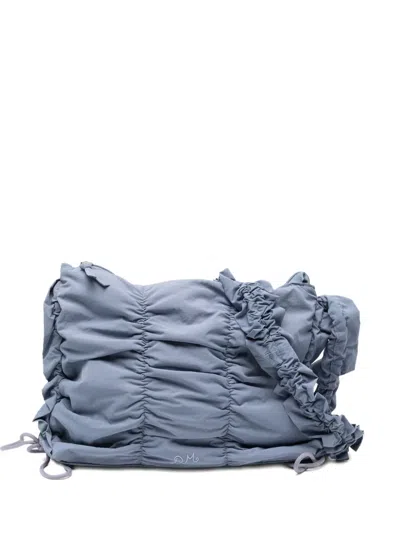 Damson Madder Logo Ruched Bag In Blue