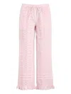 Damson Madder Lucinda Broderie Trousers In Pink