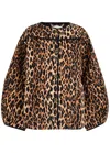 DAMSON MADDER DAMSON MADDER MACY LEOPARD-PRINT QUILTED JACKET
