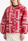 Damson Madder Macy Reversible Quilted Jacket In Red