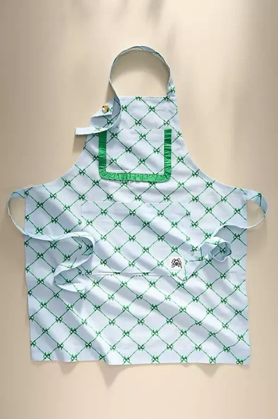 Damson Madder Mandy Cotton Apron In Green