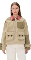 Damson Madder Marcelle Barn Jacket Multi In Multi