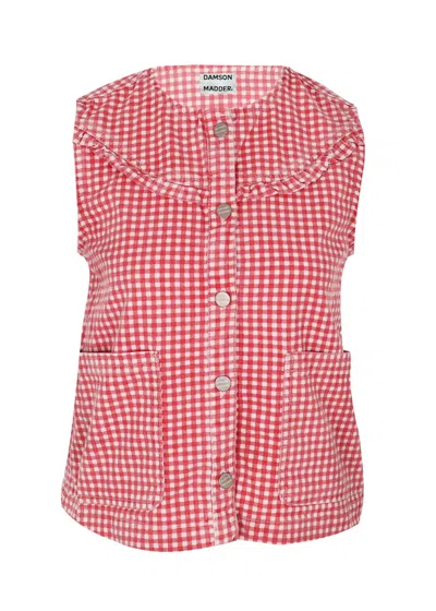 Damson Madder Mari Top Red Gingham