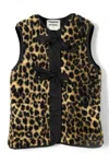 Damson Madder Tilly Leopard-print Cotton Gilet