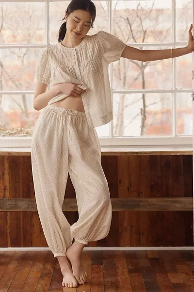 Damson Madder Meadow Cotton Balloon Pants In Nude