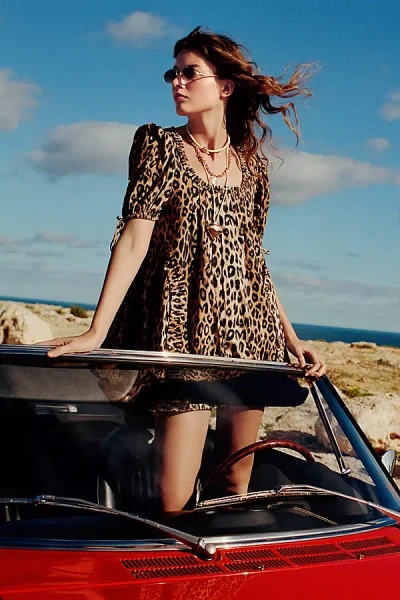 Damson Madder Meri Mini Dress In Brown