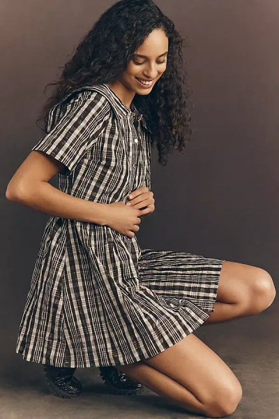 Damson Madder Miley Mini Dress In Black