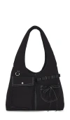 Damson Madder Multi Pocket Roisin Bag In Black