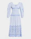 Damson Madder Nola Midi Dress In Blue