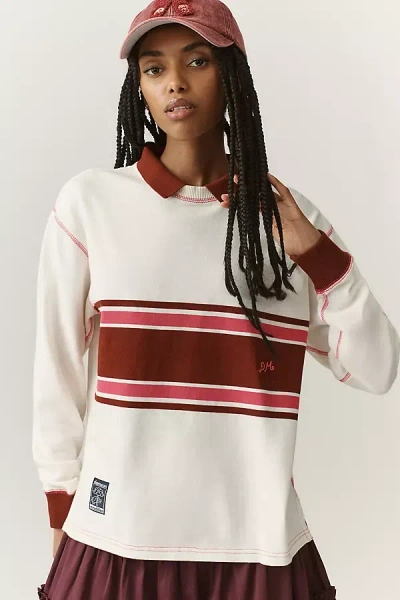 Damson Madder Olina Long-sleeve Organic Cotton Pullover In White