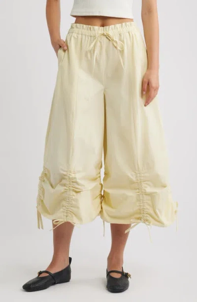 Damson Madder Orena Organic Cotton Culottes In Yellow
