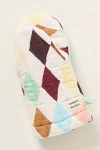 Damson Madder Harlequin-pattern Single Cotton Oven Glove In Multi