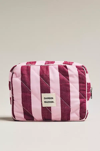 Damson Madder Patterned Cosmetic Bag In Burgundy