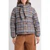 Damson Madder Womens Multi Pearl Hooded Shell Jacket In Multi