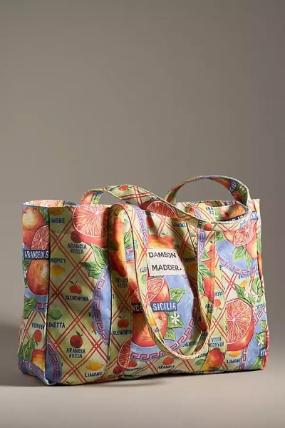 Damson Madder Printed Canvas Tote In Multi