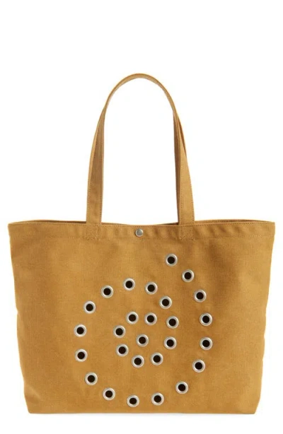 Damson Madder Raine Recycled Canvas Tote In Brown
