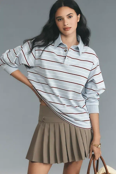 Damson Madder Remie Rugby Shirt Top In Blue